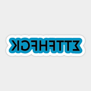 kgfhftte reversed Sticker